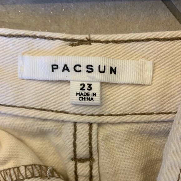 Pacsun denim tan shorts size 23 - Picture 4 of 6